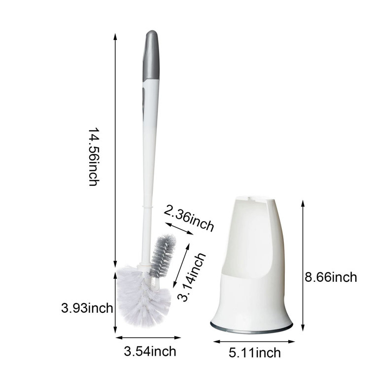 A Home Plastic Toilet Brush And Holder Wayfair